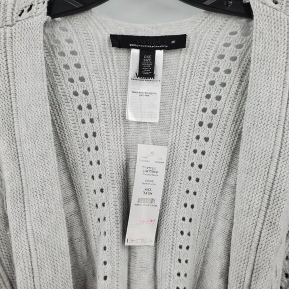 White House Black Market Textured Ruana Sweater One size NEW - Picture 3 of 4